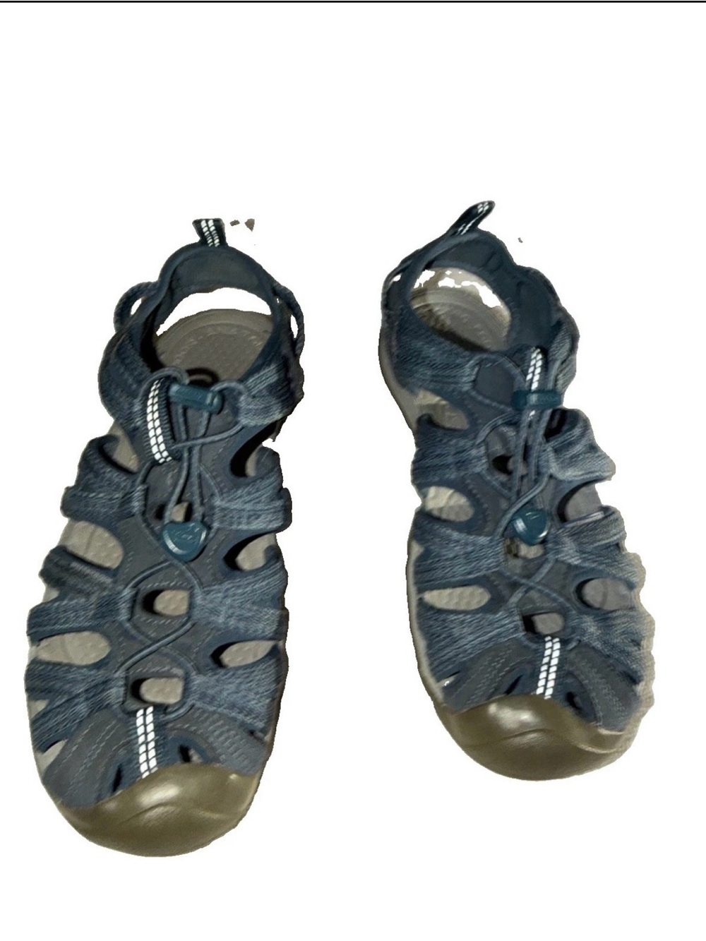 KEEN Women's Whisper Waterproof Sport Hiking Sandals - Smoke Blue / Gray 9